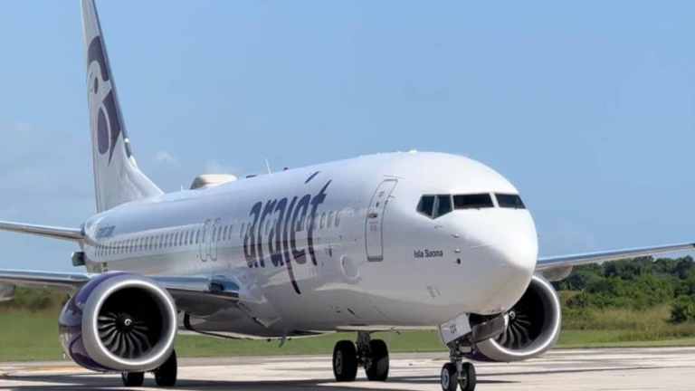 “Isla Saona” è il nome del nuovo Boeing 737 MAX 8 della compagnia aerea Arajet