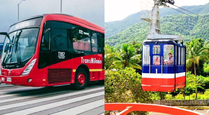 De minister van Toerisme, David Collado, en de directie van de kabelbaan van Puerto Plata kondigen de technische evaluatie aan door experts van TransMilenio uit Colombia.