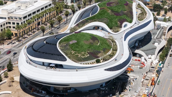 Designed by MAD Architects, this museum plans to merge art, film and visual storytelling on a 40-hectare campus in Exposition Park, with an opening planned for September 2026.